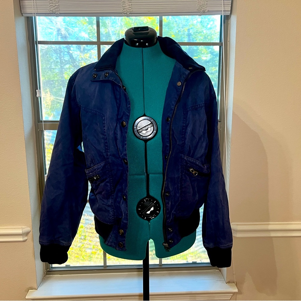 Navy J Crew Field Military Jacket Size 6